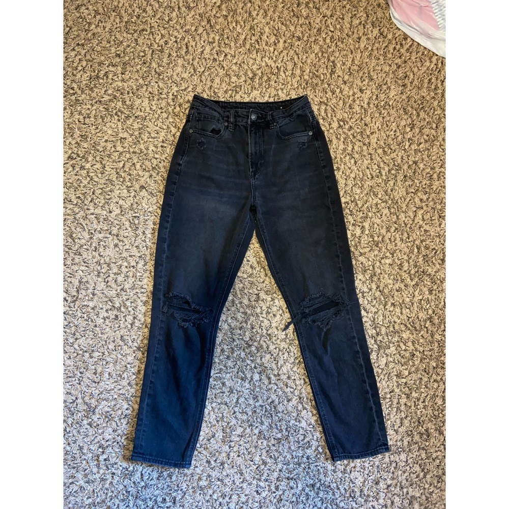 AE STRETCH MOM JEAN